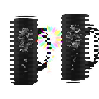 Sunflower Rainbow Love Is Love Lgbt Lesbian Gay Pride Month Coffee Mug - Thegiftio