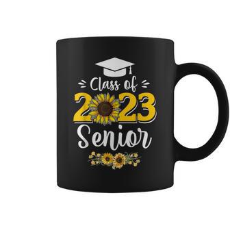 Sunflower Senior Mom 23 Graduation Senior 23 Class Of 2023 Coffee Mug - Thegiftio