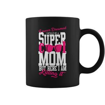 Super Cool Mom T-Shirt Graphic Design Printed Casual Daily Basic Coffee Mug - Thegiftio UK