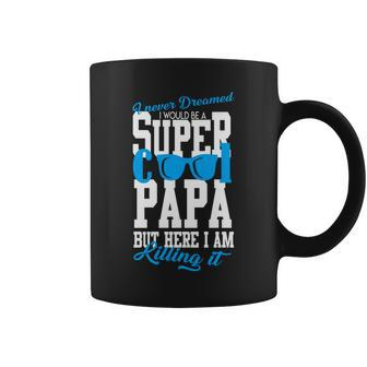 Super Cool Papa T-Shirt Graphic Design Printed Casual Daily Basic Coffee Mug - Thegiftio UK
