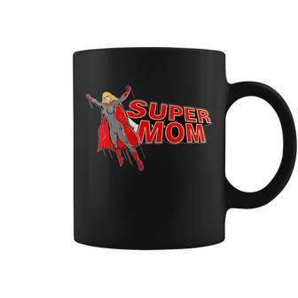 Super Mom Figure T-Shirt Graphic Design Printed Casual Daily Basic Coffee Mug - Thegiftio UK