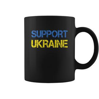 Support Ukrainians Flag Vintage Ukraine Ukrainian Flag Pride Tshirt Coffee Mug - Monsterry AU