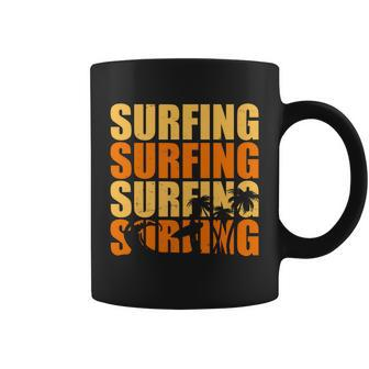Surfing Retro Beach Coffee Mug - Monsterry DE