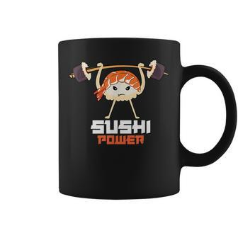 Sushi Power Funny Gym Vegetarian Muscle Powerlifting Coffee Mug - Thegiftio UK
