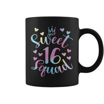 Sweet 16 Squad Girl Funny Sixnth Birthday Party Gifts Coffee Mug - Seseable