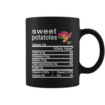 Sweet Potatotes Nutrition Facts Label Coffee Mug - Monsterry AU