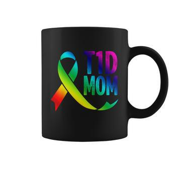 T1d Mom Funny Diabetic Gift For Women Type 1 Mom Diabetes Cool Gift Graphic Design Printed Casual Daily Basic Coffee Mug - Thegiftio UK