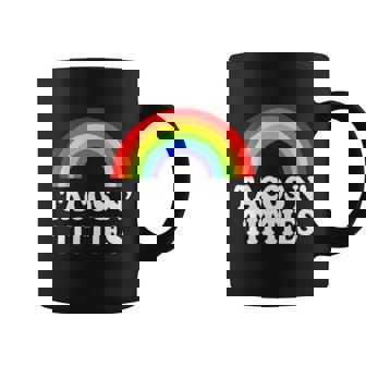 Tacos N Titties Funny Lgbt Gay Pride Lesbian Lgbtq Coffee Mug - Monsterry