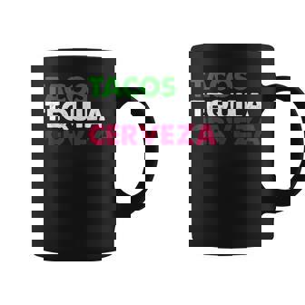 Tacos Tequila Cerveza Funny Taco Beer Lover Cinco De Mayo Coffee Mug - Thegiftio UK