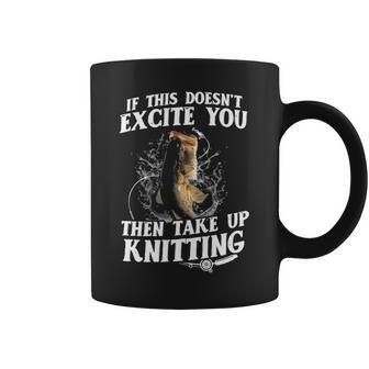 Take Up Knitting Coffee Mug - Seseable