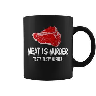 Tasty Meat Is Murder Coffee Mug - Monsterry AU