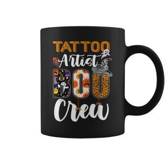 Tattoo Artist Boo Crew Ghost Funny Halloween Matching Coffee Mug - Seseable
