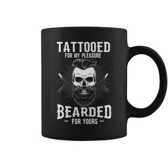 Tattooed For My Pleasure - Bearded For Yours Coffee Mug - Seseable