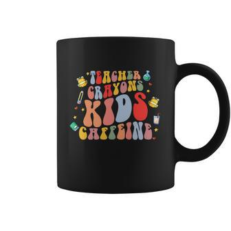 Teacher Crayons Kids Caffeine Funny Back To School Coffee Mug - Thegiftio UK