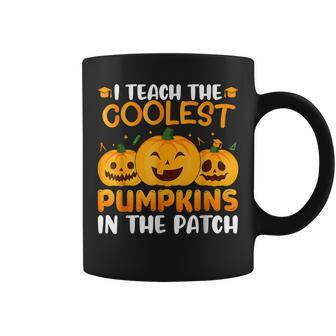 Teacher Halloween I Teach The Coolest Pumpkins In The Patch Coffee Mug - Thegiftio UK