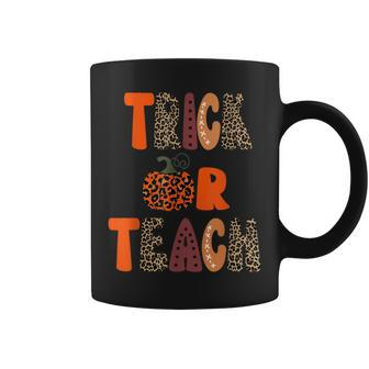 Teacher Halloween Trick Or Teach Funny School Coffee Mug - Seseable