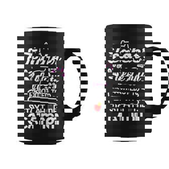 Teacher Off Duty Promoted To Stay At Home Cat Mom Graphic Design Printed Casual Daily Basic Coffee Mug - Thegiftio