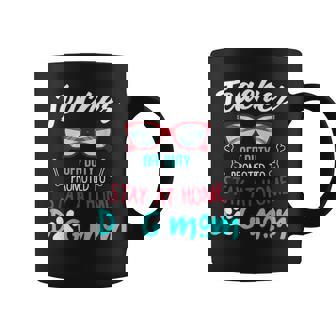 Teacher Off Duty Promoted To Stay At Home Dog Mom Funny Graphic Design Printed Casual Daily Basic Coffee Mug - Thegiftio