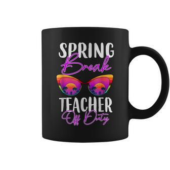 Teacher Relax Spring Beach Off Duty Break Beach Lover V2 Coffee Mug - Seseable