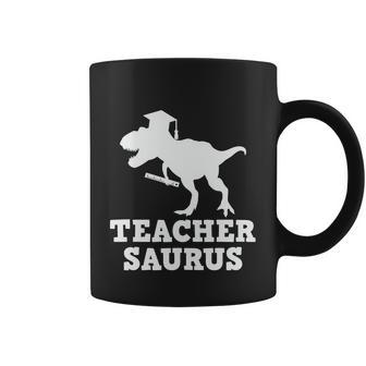 Teacher Saurus Dinosaur Trex Fun Teacher Graphic Plus Size Shirt For Teacher Coffee Mug - Monsterry UK