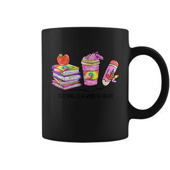 Teaching Is A Work Of Heart Graphic Plus Size Shirt For Teacher Male Female Coffee Mug - Monsterry UK