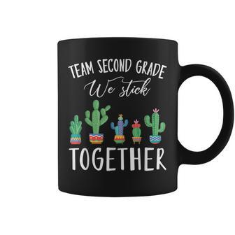Team Second Grade We Stick Together Cactus Teacher Student Coffee Mug - Thegiftio UK