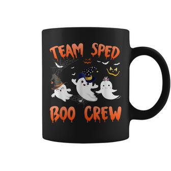 Team Sped Boo Crew Halloween Ghost Sped Special Ed Teacher Coffee Mug - Seseable