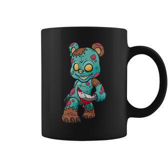 Teddy Bear Zombie Funny Halloween Christmas Scary Coffee Mug - Thegiftio UK
