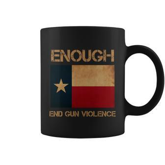 Texas Flag Shirt Enough End Gun Violence Texas Flag Awareness No Gun Graphic Design Printed Casual Daily Basic Coffee Mug - Thegiftio UK