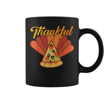 Thankful Pumpkin Thankful Grateful Blessed Pizza Women Men Coffee Mug - Thegiftio UK