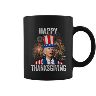 Thanksgiving Funny Happy 4Th Of July Anti Joe Biden Coffee Mug - Monsterry CA