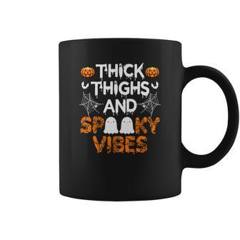 The Boos Thick Thights And Spooky Vibes Halloween Coffee Mug - Seseable