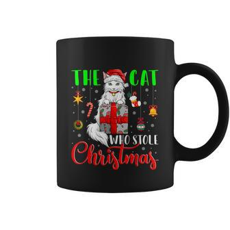 The Cat Who Stole Christmas Funny Christmas Santa Cat Lover Graphic Design Printed Casual Daily Basic Coffee Mug - Thegiftio UK