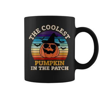 The Coolest Pumpkin In The Patch Halloween Vintage Coffee Mug - Thegiftio UK