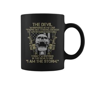 The Devil Whispered In My Ear Youre Not Strong Enough To Withstand This Storm Coffee Mug - Thegiftio UK