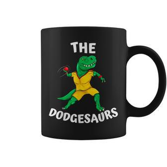 The Dodgesaurs Dodgeball Team Name Funny Dinosaur Dodgeball Coffee Mug - Thegiftio UK