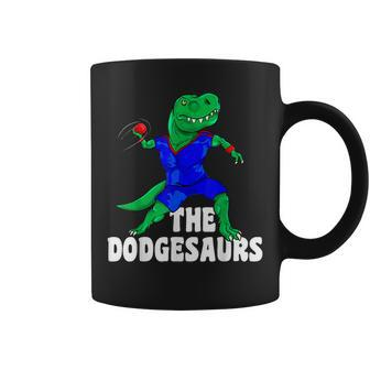 The Dodgesaurs Dodgeball Team Name Funny Dinosaur Dodgeball Coffee Mug - Thegiftio UK