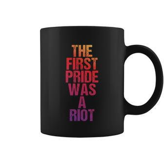 The First Pride Was A Riot Parade 50Th Anniversary Graphic Design Printed Casual Daily Basic Coffee Mug - Thegiftio UK