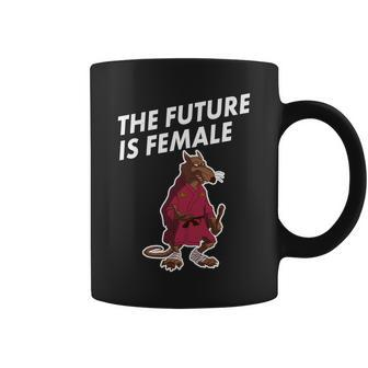 The Future Is Female Funny Splinter Meme Coffee Mug - Monsterry