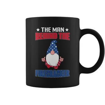 The Man Behind Firecracker Gnome Graphic 4Th July Plus Size Coffee Mug - Monsterry AU