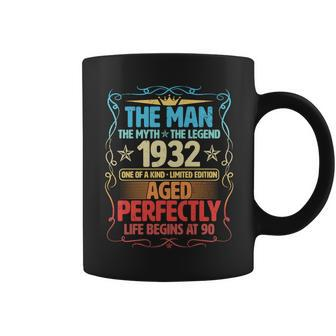 The Man Myth Legend 1932 Aged Perfectly 90Th Birthday Coffee Mug - Monsterry UK