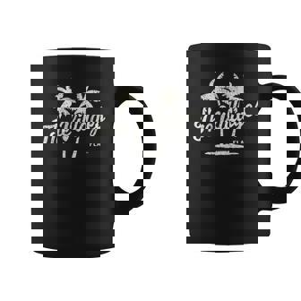 The Villages Florida Vintage 70S Palm Trees Graphic Coffee Mug - Thegiftio
