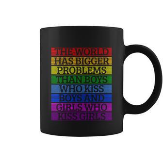 The World Has Bigger Problems Gay Pride Coffee Mug - Monsterry AU