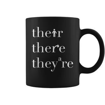 There Their Theyre English Teacher Funny Grammar Teacher Coffee Mug - Thegiftio UK