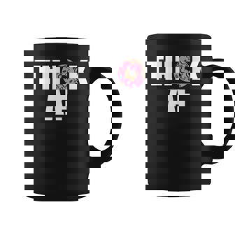Thick Af Funny Donut Fitness Weightlifting Bodybuilding Coffee Mug - Thegiftio UK