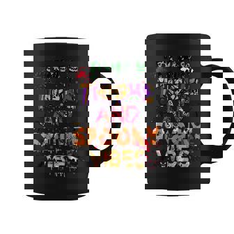 Thick Thighs And Spooky Vibes Funny Halloween Costume V3 Coffee Mug - Seseable