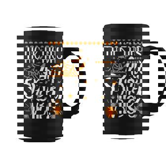 Thick Thighs And Spooky Vibes Halloween Costume V2 Coffee Mug | Seseable CA