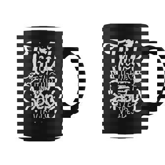 Thick Thighs And Spooky Vibes Halloween V2 Coffee Mug - Seseable