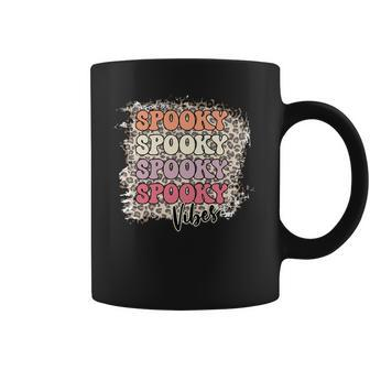 Thick Thights And Spooky Vibes Happy Halloween Retro Style Coffee Mug - Seseable