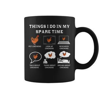 Things I Do In My Spare Time Chicken 2 Coffee Mug - Thegiftio UK